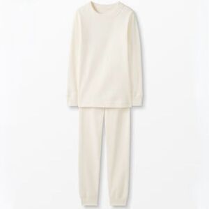 Hanna Andersson size 5 DIY Long John Pajamas Natural